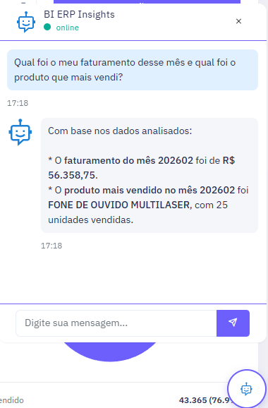 Tela de Analise de Dados por IA
